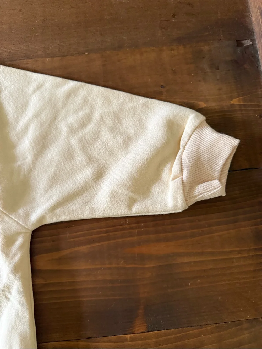 Cream Smiley Face Baby Sweatshirt Romper Onesie